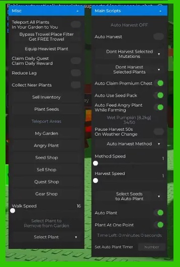 Multi-Auto Script – Plant, Sell, Buy, Replace
